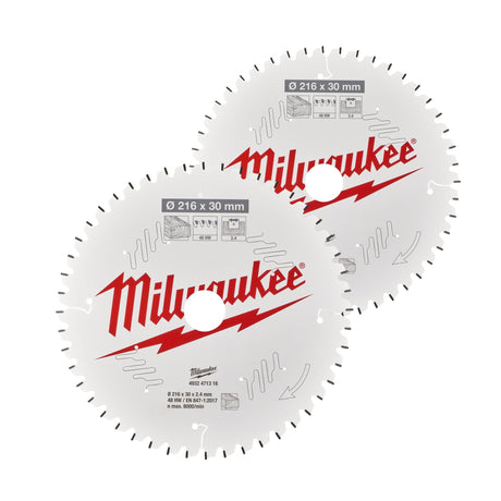 Milwaukee Circular Saw Blades For Mitre Saws Gen II - 4932471323 - Milwaukee Tools UK - Trade Counter Direct