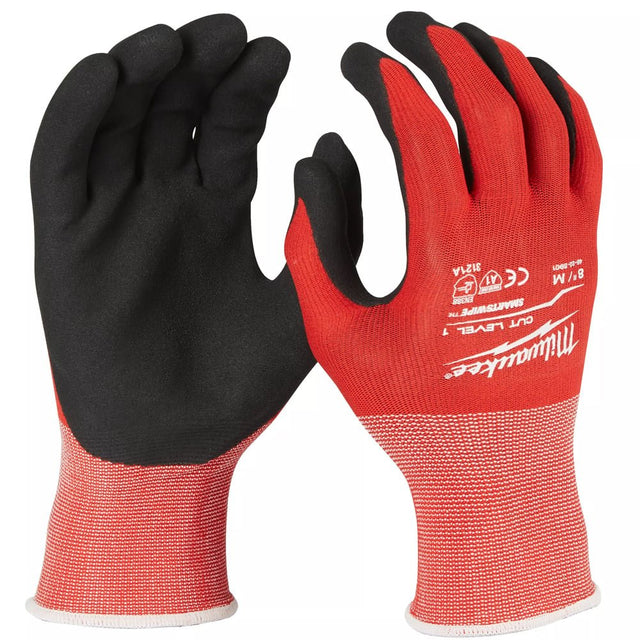 Milwaukee Cut Resistant Level 1 Dipped Gloves - 4932471416 - Milwaukee Tools UK - Trade Counter Direct