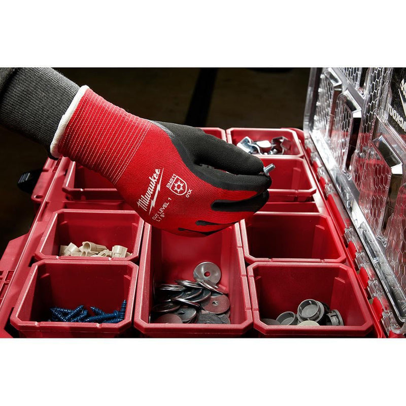 Milwaukee Cut Resistant Level 1 Dipped Winter Gloves - 4932471343 - Milwaukee Tools UK - Trade Counter Direct