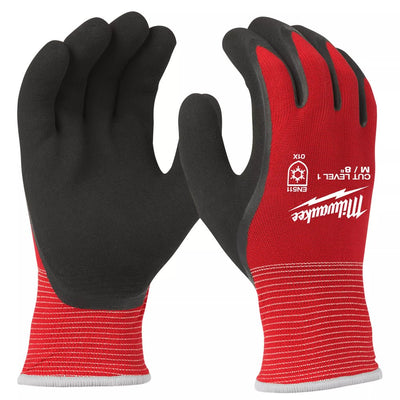 Milwaukee Cut Resistant Level 1 Dipped Winter Gloves - 4932471343 - Milwaukee Tools UK - Trade Counter Direct
