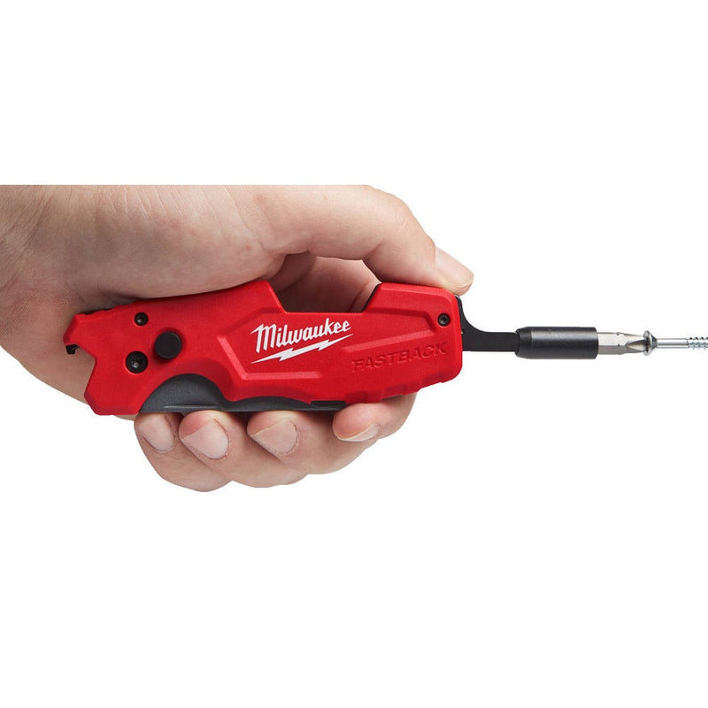 Milwaukee FASTBACK 6 in 1 Folding Utility Knife - 4932478559 - 4932478559 - Milwaukee Tools UK - Trade Counter Direct