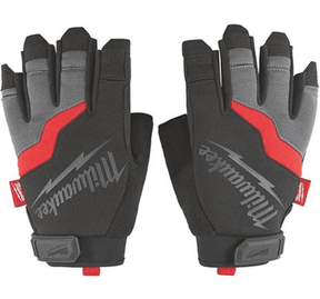 Milwaukee Fingerless Work Gloves Sizes - 8, 9,10 & 11 - 48229744 - Milwaukee Tools UK - Trade Counter Direct