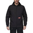 Milwaukee FREEFLEX™ Softshell Hooded Jacket Black - 4932498271 - Milwaukee Tools UK - Trade Counter Direct