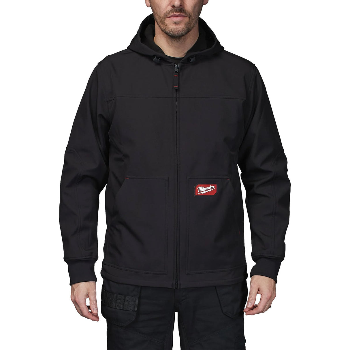 Milwaukee FREEFLEX™ Softshell Hooded Jacket Black - 4932498271 - Milwaukee Tools UK - Trade Counter Direct