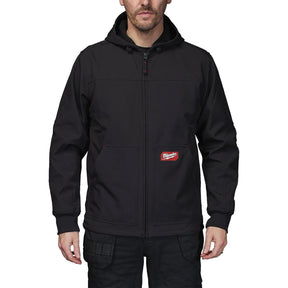Milwaukee FREEFLEX™ Softshell Hooded Jacket Black - 4932498271 - Milwaukee Tools UK - Trade Counter Direct
