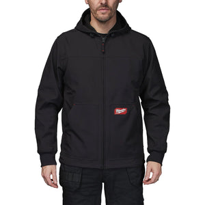 Milwaukee FREEFLEX™ Softshell Hooded Jacket Black - 4932498271 - Milwaukee Tools UK - Trade Counter Direct
