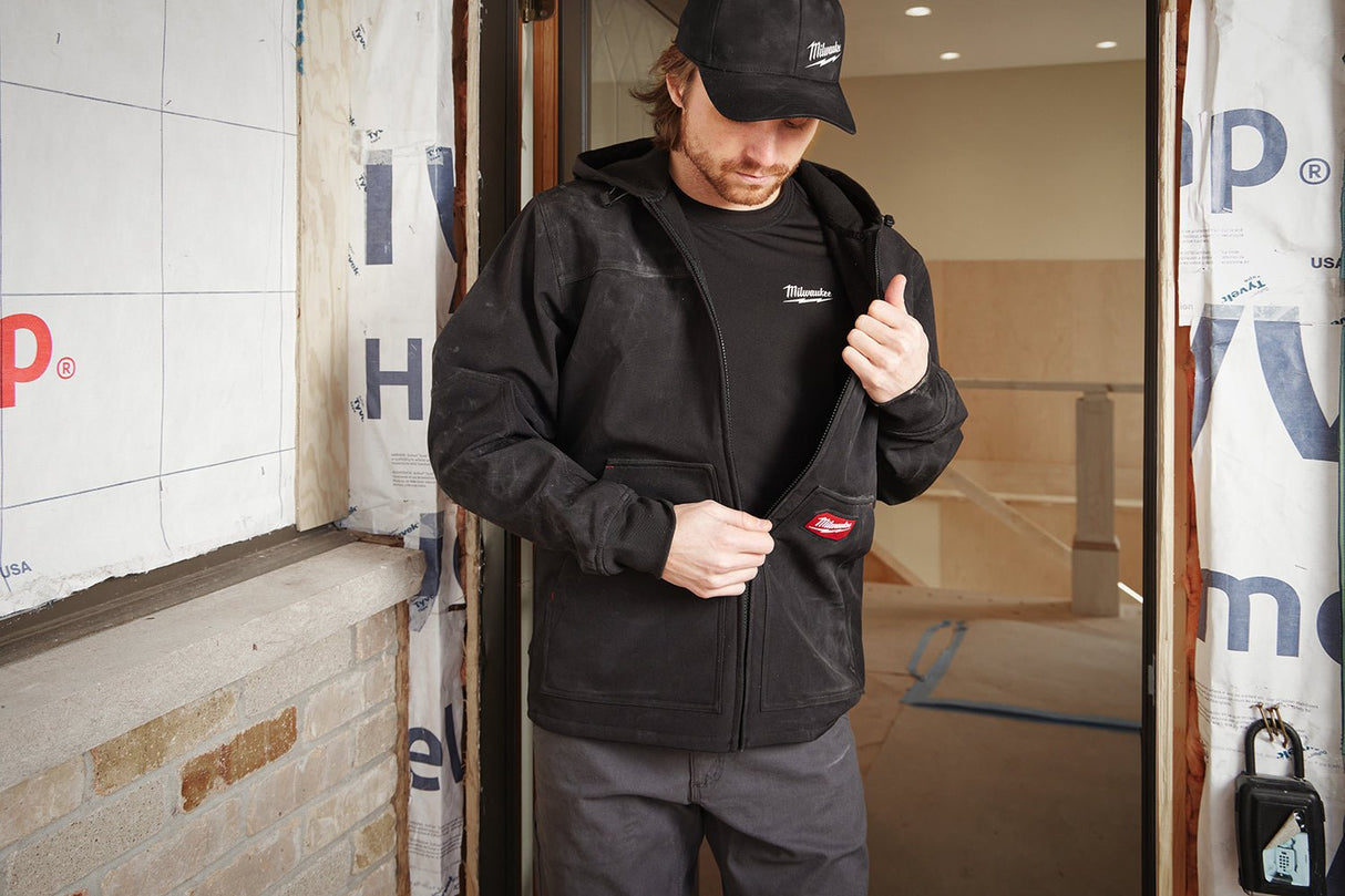 Milwaukee FREEFLEX™ Softshell Hooded Jacket Black - 4932498271 - Milwaukee Tools UK - Trade Counter Direct