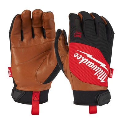 Milwaukee Hybrid Leather Gloves Sizes M - XXL - 4932471912 - Trade Counter Direct - Trade Counter Direct