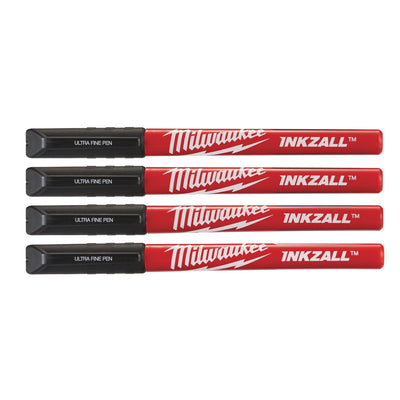 Milwaukee Inkzall Fine Tip Pens - 48223164 - Milwaukee Tools UK - Trade Counter Direct