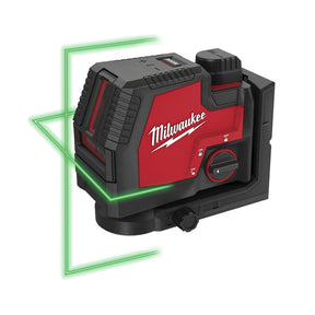 Milwaukee L4CLL - 301C USB Rechargeable Green Cross Line Laser Level - L4CLL-301C - Milwaukee Tools UK - Trade Counter Direct