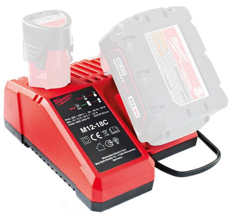 Milwaukee M12 - 18C Multi Charger - M1218C - M12-18C - Milwaukee Tools UK - Trade Counter Direct