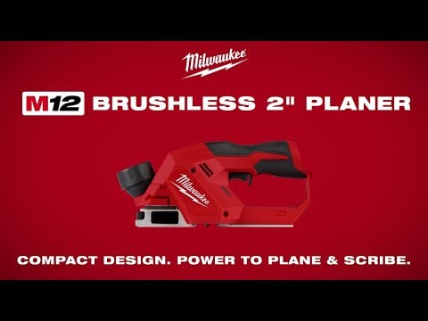 Milwaukee M12 BLP - 0X 12V Brushless 56mm Planer - Bare Unit - M12BLP-0 - Milwaukee Tools UK - Trade Counter Direct