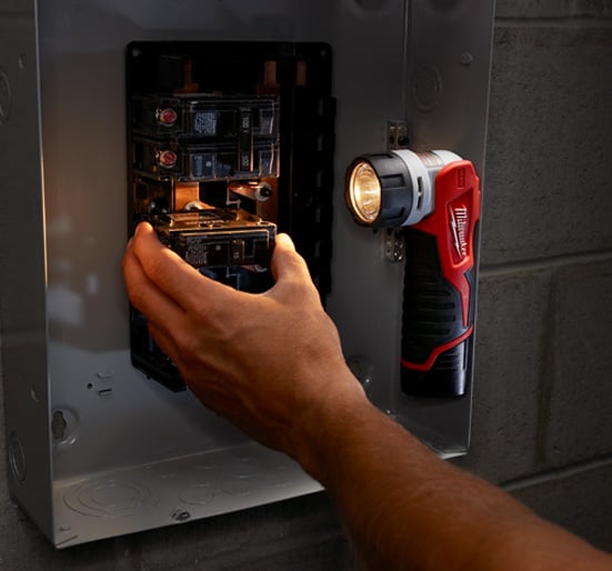 Milwaukee M12 TLED - 0 LED Work Light - Bare Unit - M12TLED-0 - Milwaukee Tools UK - Trade Counter Direct