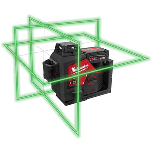 Milwaukee M123PL-401C Green 360° 3-Plane Laser - Kit