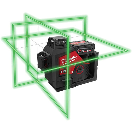 Milwaukee M123PL-401C Green 360° 3-Plane Laser - Kit