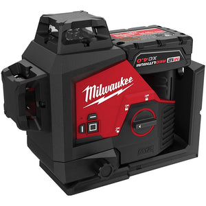 Milwaukee M123PL-401C Green 360° 3-Plane Laser - Kit
