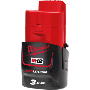 Milwaukee M12B3 Li - Ion Battery 3.0Ah - M12B3 - Milwaukee Tools UK - Trade Counter Direct