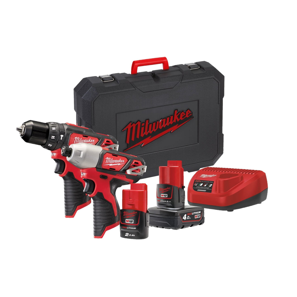 Milwaukee M12BPP2B - 421C Set Powerpack - M12BPP2B-421C - Milwaukee Tools UK - Trade Counter Direct