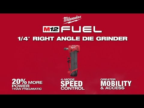 Milwaukee M12FDGA - 0 12V FUEL Angled Die Grinder - Bare Unit - M12FDGA-0 - Milwaukee Tools UK - Trade Counter Direct