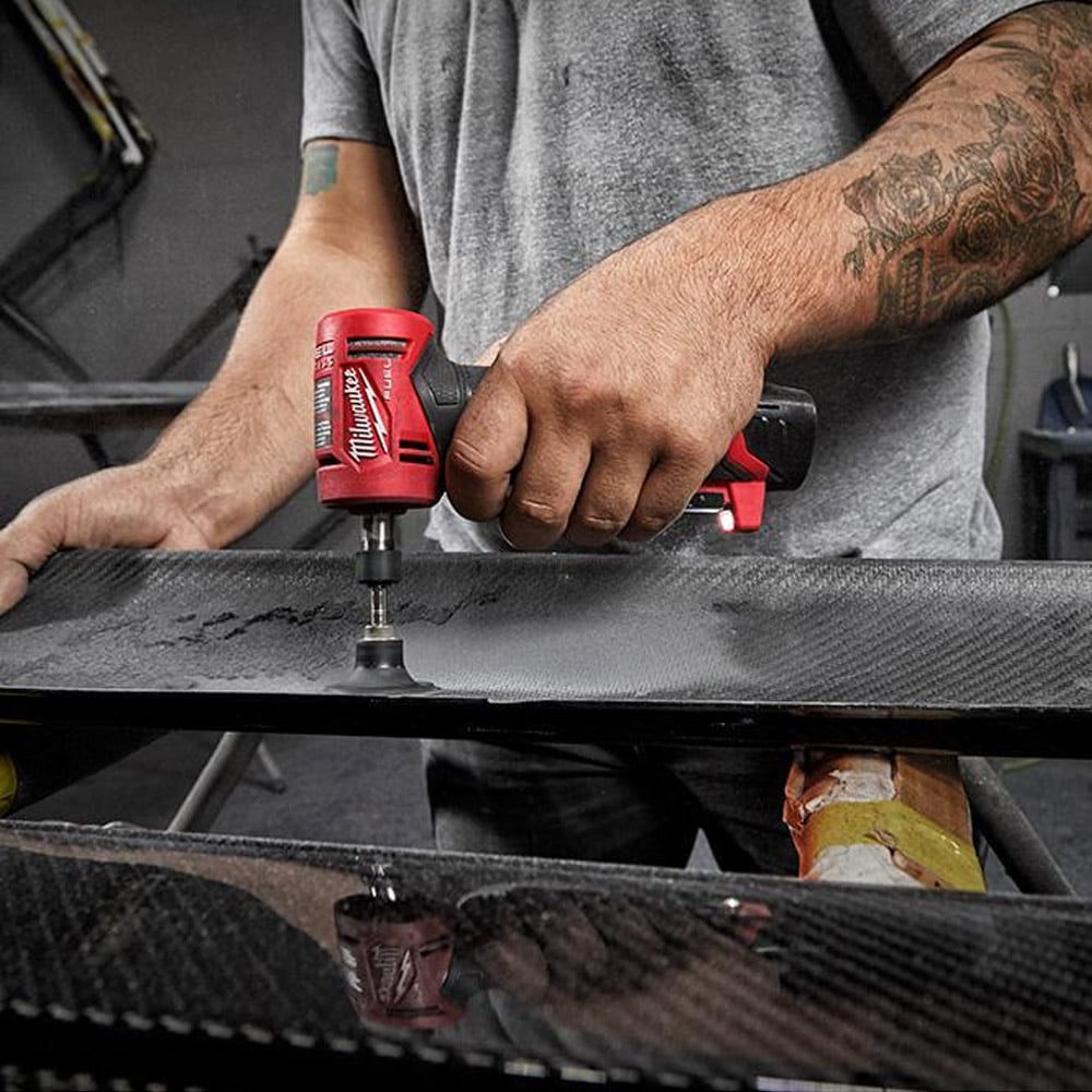 Milwaukee M12FDGA - 422B 12V M12 FUEL Angled Die Grinder Kit - M12FDGA-422B - Milwaukee Tools UK - Trade Counter Direct