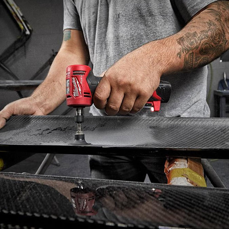 Milwaukee M12FDGA - 422B 12V M12 FUEL Angled Die Grinder Kit - M12FDGA-422B - Milwaukee Tools UK - Trade Counter Direct