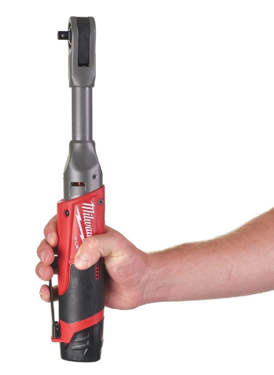 Milwaukee M12FIR38LR - 0 12V Fuel Extended Reach Impact Ratchet - M12FIR38LR-0 - Milwaukee Tools UK - Trade Counter Direct