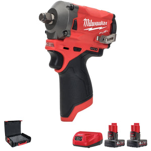 Milwaukee M12FIWF12 - 602X Fuel 1/2 inch Impact Wrench Kit - M12FIWF12 - 602X - M12FIWF12-602X - Milwaukee Tools UK - Trade Counter Direct