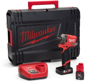 Milwaukee M12FIWF12 - 602X Fuel 1/2 inch Impact Wrench Kit - M12FIWF12 - 602X - M12FIWF12-602X - Milwaukee Tools UK - Trade Counter Direct