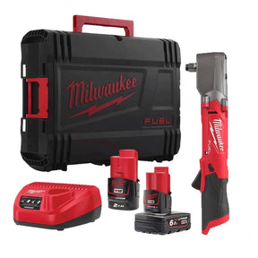 Milwaukee M12FRAIWF12 - 622X 1/2" Right Angle Impact Wrench with Friction Ring - 1x 2.0Ah & 1x 6.0Ah Battery - M12FRAIWF12-622X - Milwaukee Tools UK - Trade Counter Direct