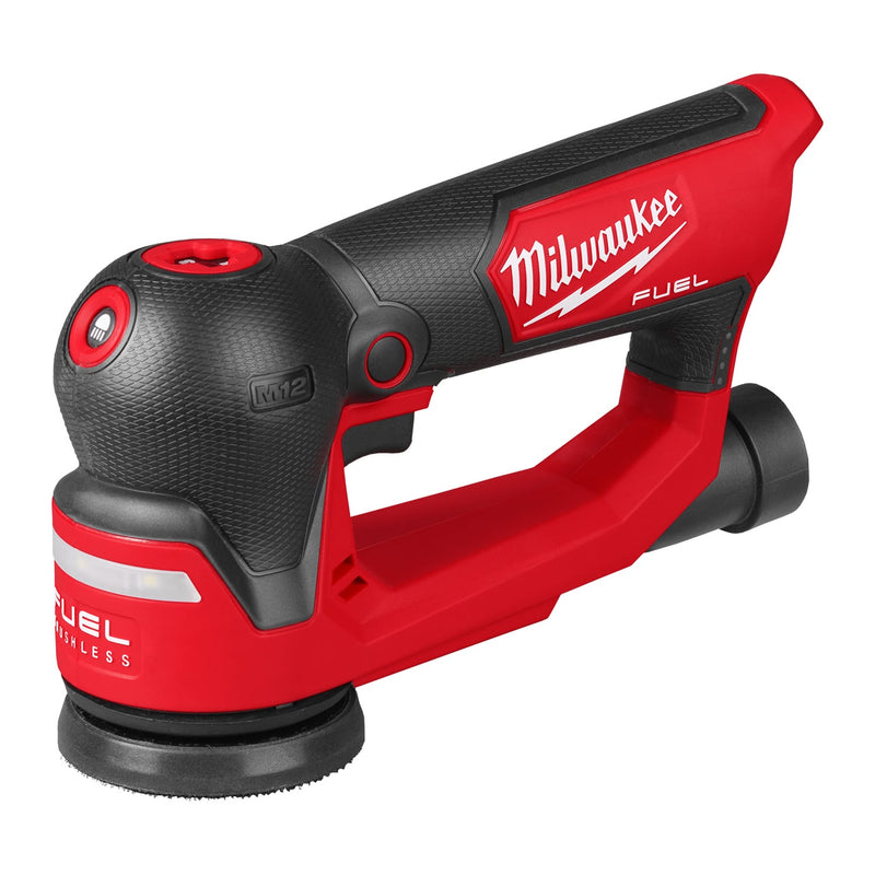 Milwaukee M12FSDR75 - 0B 12v Fuel 75mm Random Orbital Sander With Bag - M12FSDR75-0B - Milwaukee Tools UK - Trade Counter Direct