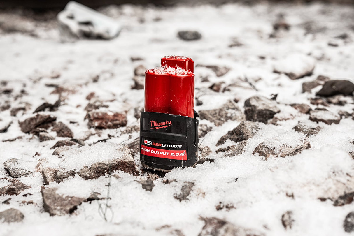 Milwaukee M12HB2.5 12V 2.5Ah M12 High Output Battery - M12HB2.5 - Milwaukee Tools UK - Trade Counter Direct