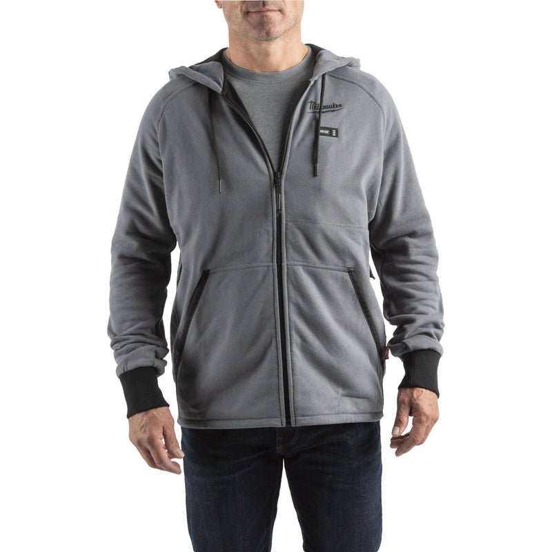 Milwaukee M12HHGREY4 Gen 4 Grey Heated Hoodie - 4932480066 - Milwaukee Tools UK - Trade Counter Direct