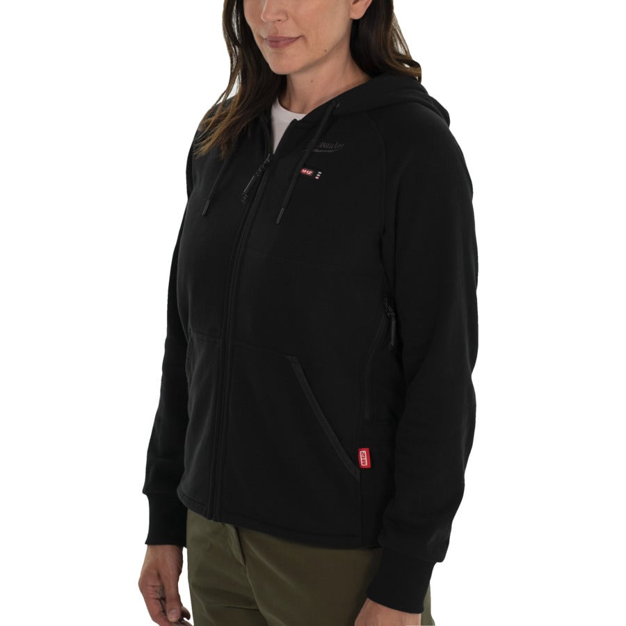Milwaukee M12HHLBL1 - 0 Ladies Heated Hoodie - Black - 4932480091 - Milwaukee Tools UK - Trade Counter Direct