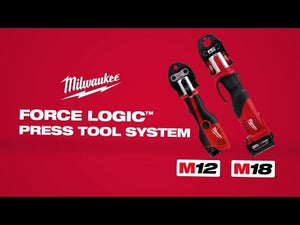 Milwaukee M12HPT - 202C M12 SUB COMPACT FORCE LOGIC™ Hydraulic Press Tool (TH Set) - M12HPT-202C-TH - Milwaukee Tools UK - Trade Counter Direct
