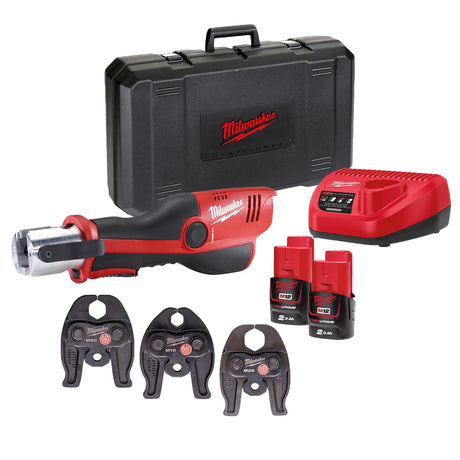 MILWAUKEE M12HPT - 202C SUB Compact Force Logic Hydraulic Press Tool (M SET) - M12HPT-202C-M - Milwaukee Tools UK - Trade Counter Direct