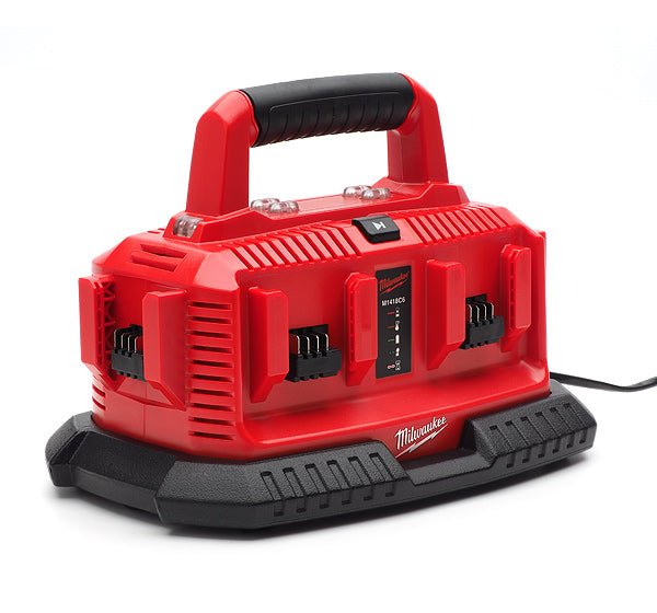 Milwaukee M1418C6 6 Battery Multi Charger 240V M18 - M1418C6 - M1418C6 - Milwaukee Tools UK - Trade Counter Direct