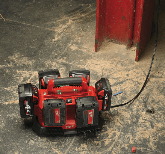 Milwaukee M1418C6 6 Battery Multi Charger 240V M18 - M1418C6 - M1418C6 - Milwaukee Tools UK - Trade Counter Direct