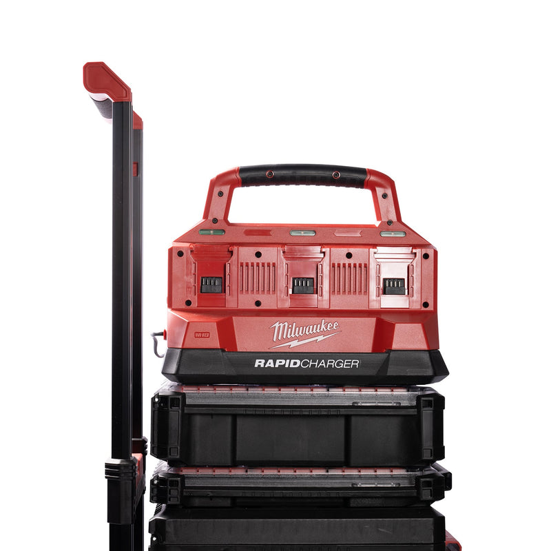 Milwaukee M18 PACKOUT 6 Bay RAPID Charger - M18PC6 - M18PC6 - Milwaukee Tools UK - Trade Counter Direct