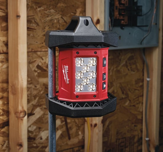 Milwaukee M18AL - 0 LED Area Light 18 Volt - Bare Unit - M18AL-0 - Milwaukee Tools UK - Trade Counter Direct