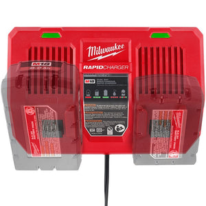 Milwaukee M18DFC 18V Dual Bay Simultaneous Rapid Charger - M18DFC - Milwaukee Tools UK - Trade Counter Direct