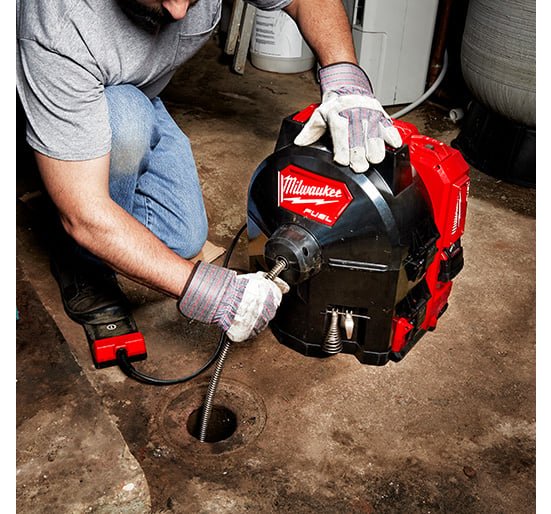 Milwaukee M18FFSDC10 - 0 Drain Cleaning Machine up to 75mm - Bare Unit - M18FFSDC10 - 0 - M18FFSDC10-0 - Milwaukee Tools UK - Trade Counter Direct