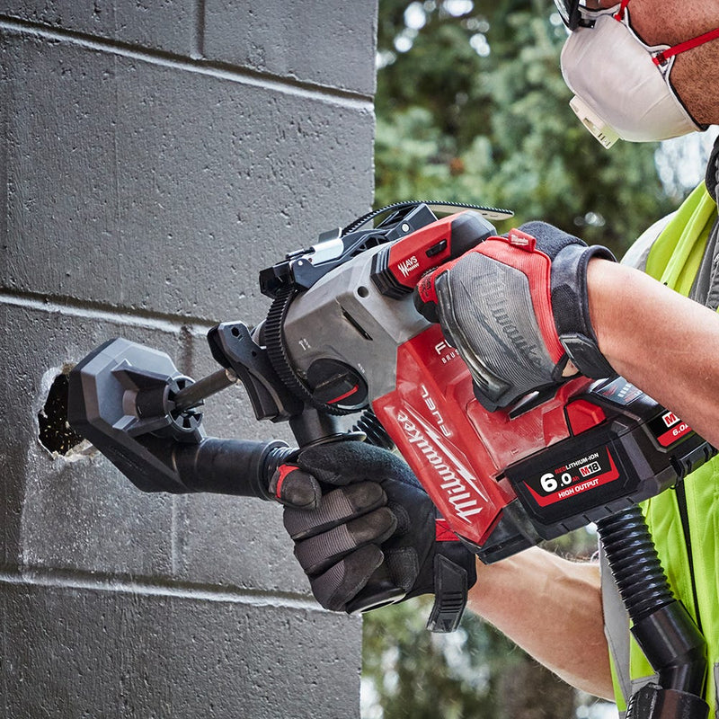 Milwaukee M18FH - 0 Brushless 26mm Cordless SDS Rotary Hammer Drill - M18FH-0 - Milwaukee Tools UK - Trade Counter Direct