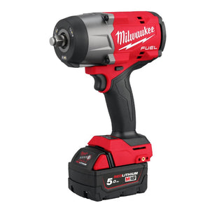 Milwaukee M18FHIW2F12 - 502X Fuel High Torque Impact Wrench 1/2" with 2 x 5Ah, Charger & Case - M18FHIW2F12-502X - Milwaukee Tools UK - Trade Counter Direct