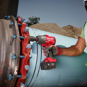 Milwaukee M18FHIW2F12 - 502X Fuel High Torque Impact Wrench 1/2" with 2 x 5Ah, Charger & Case - M18FHIW2F12-502X - Milwaukee Tools UK - Trade Counter Direct