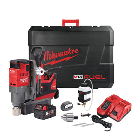 Milwaukee M18FMDP - 502C 18V Brushless Magnetic Drill with Permanent Magnet and 2 x 5.0Ah Batteries - M18FMDP-502C - Milwaukee Tools UK - Trade Counter Direct