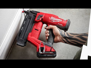 Milwaukee M18FN18GS - 202X 18V Fuel 18GS Finish Nailer Kit 2 X 2.0Ah Batteries - M18FN18GS-202X - Milwaukee Tools UK - Trade Counter Direct