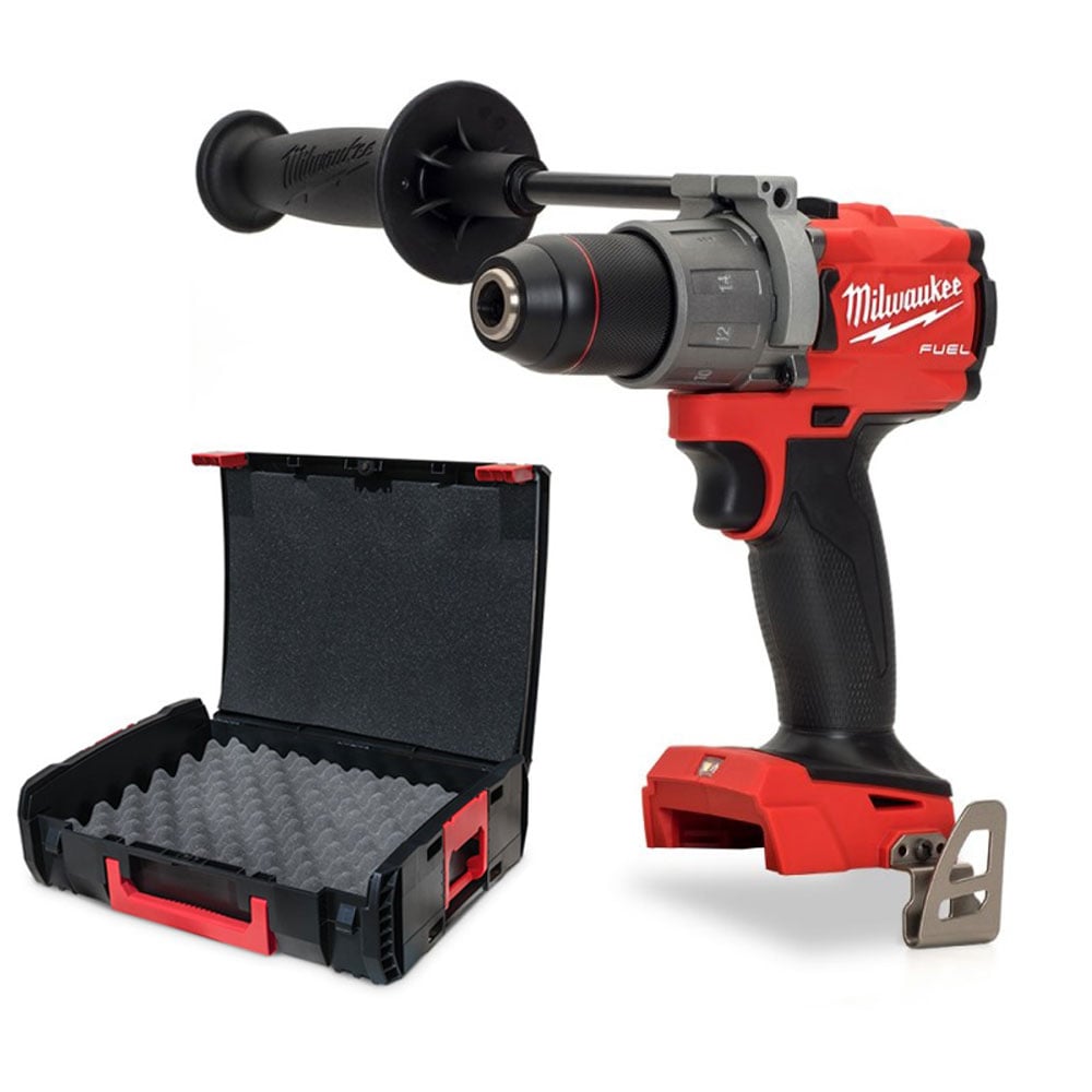 Milwaukee M18FPD2 - 0X 18V Fuel 1/2" Percussion Drill (Body Only & Case with Foam Inserts) - M18FPD2-0X - Milwaukee Tools UK - Trade Counter Direct