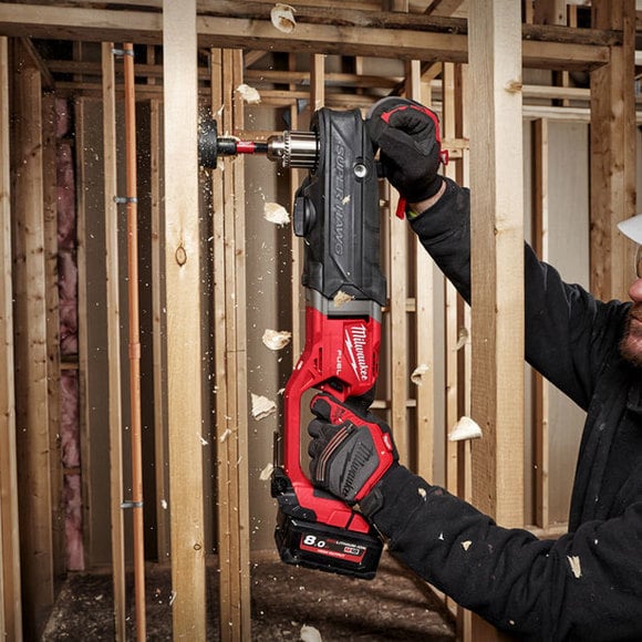 Milwaukee M18FRAD2 - 0 18V Super Hawg - Right Angle Drill Driver - M18FRAD2-0 - Milwaukee Tools UK - Trade Counter Direct