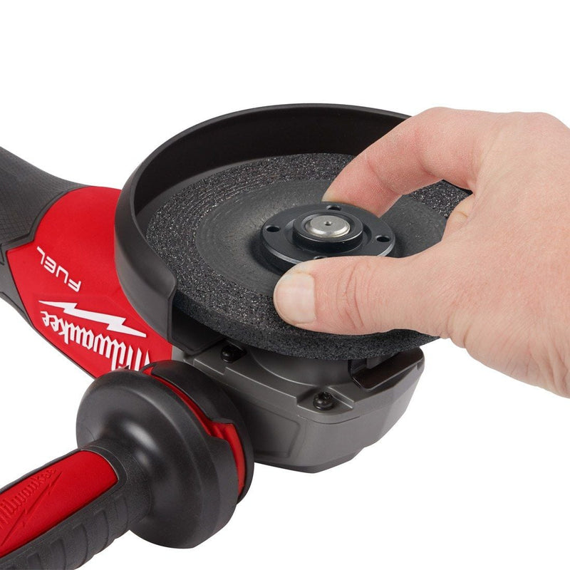 Milwaukee M18FSAG115X - 0 Fuel Angle Grinder with Protective Guard - Bare Unit - M18FSAG115X-0 - Milwaukee Tools UK - Trade Counter Direct