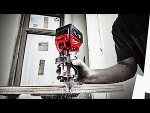 Milwaukee M18FTR - 0X 18v M18 FUEL Brushless Trim Router - Bare Unit - M18FTR-0X - Milwaukee Tools UK - Trade Counter Direct